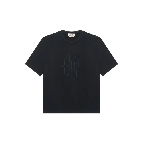 HERMES T Shirts Men Navy