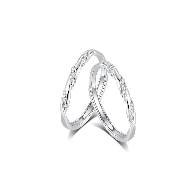 MIDNIGHT MOMENT Alloy/Sterling Silver Rings Unisex-8