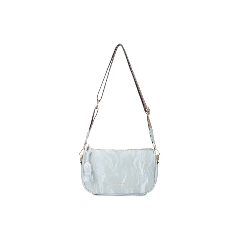 OKEKE Pu Crossbody Bag Regular Unisex White/Black/Pink/Gray/Blue/Green-9