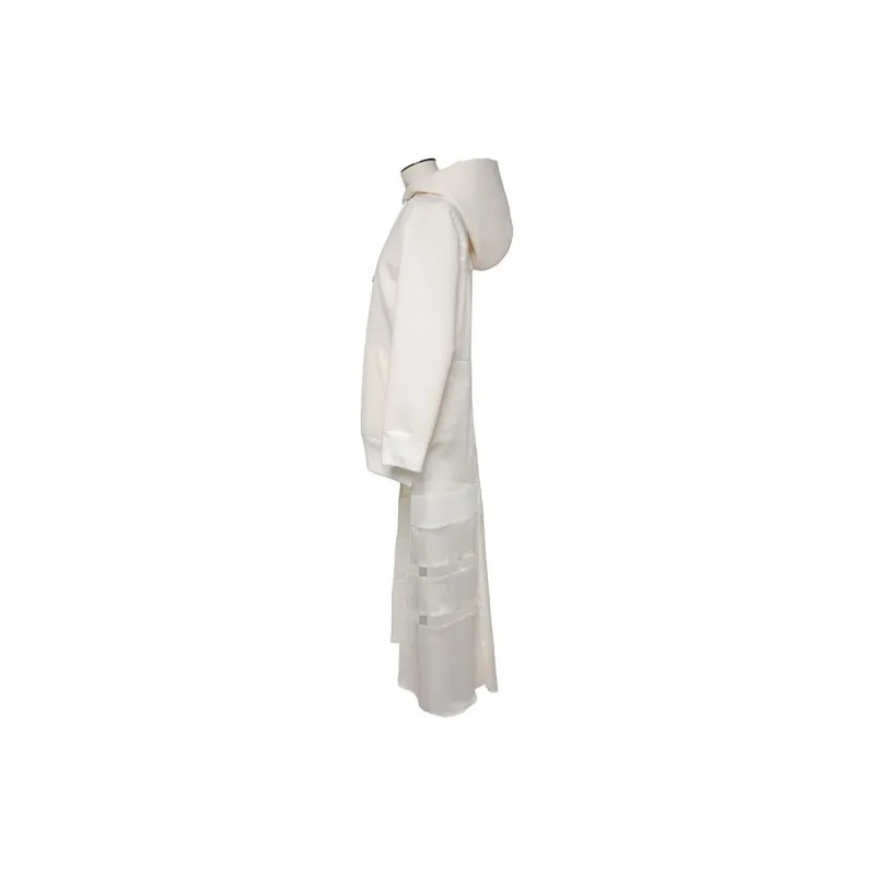 Sacai Suiting Bonding Mix Hooded Dress-2