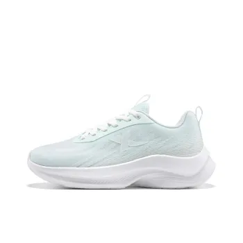 XTEP Cushioned Wear-Resistant Breathable Low-Top Casual Running Shoes Women's Green White