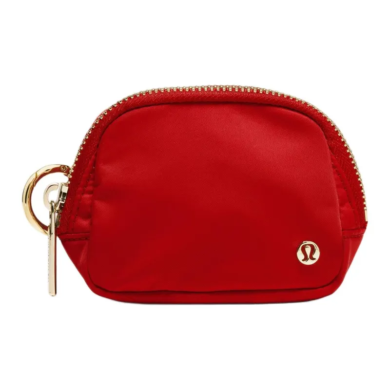 Lululemon Everywhere Nylon Coin Purse Nano Women's Dark Red-0