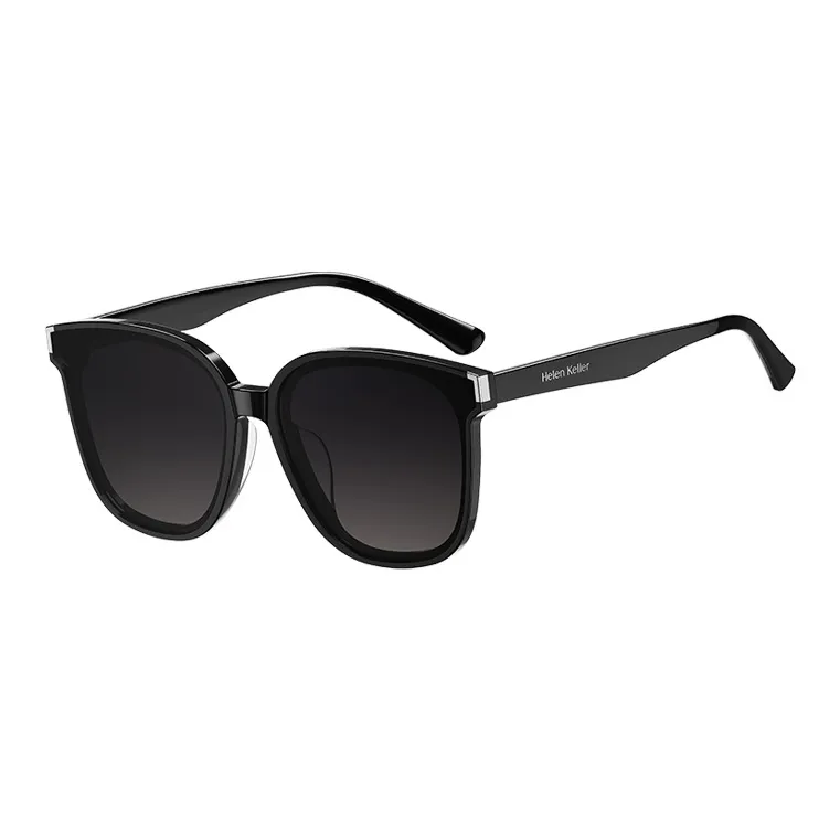 HELEN KELLER Plate Frame Square Sunglasses Unisex-9