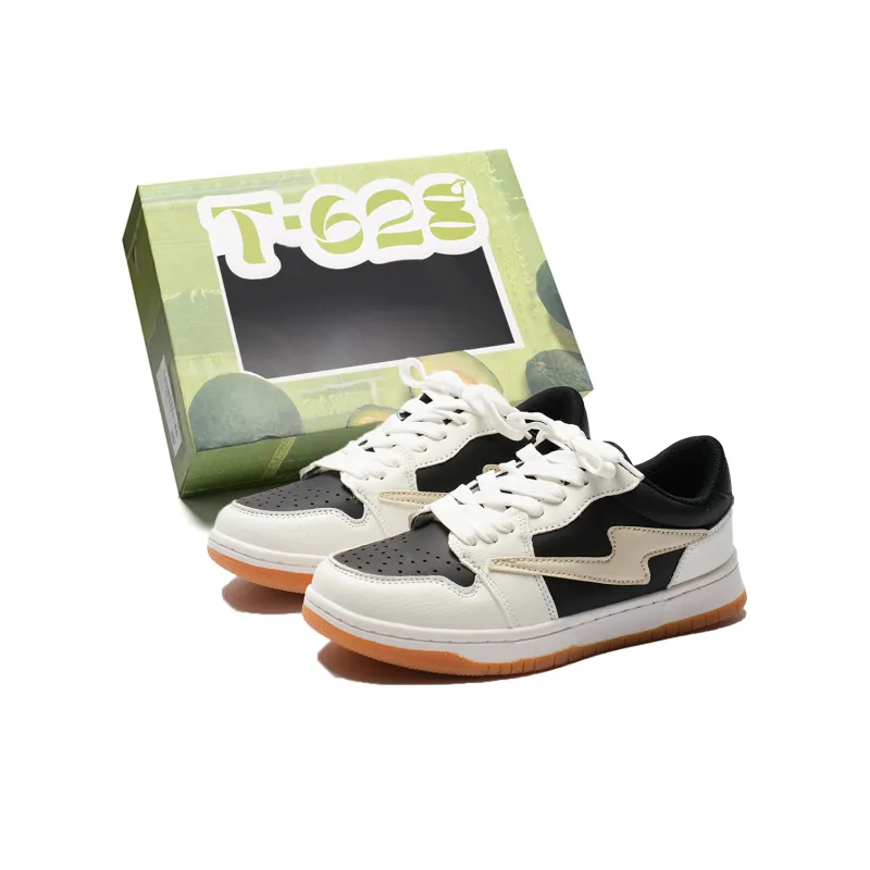 T628 Slip Resistant, Lightweight, And Breathable Low Top Skateboard Shoes Unisex-6