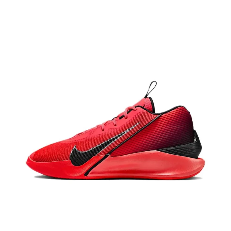 Nike G.T. Jump Academy Anti Slip Wear Resistant Low Top Basketball Shoes Unisex Red Black-0