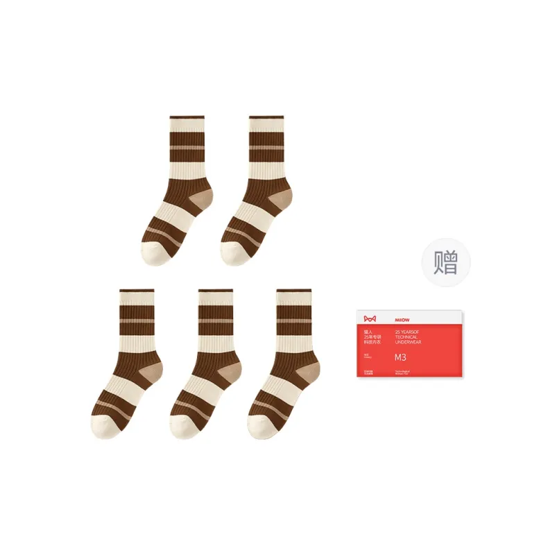 MIIOW Trend Party Series Mid Calf Socks Women's Shopping Bag Combo Set-8
