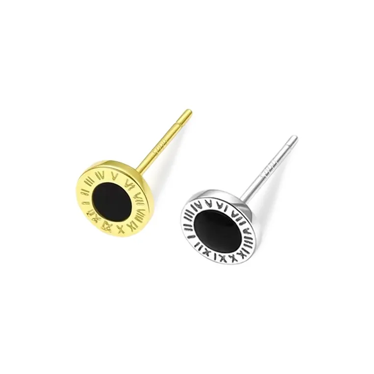 KIVA Sterling Silver Stud Earrings Unisex-9