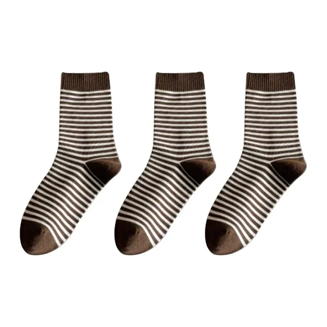 Caramella Mid Calf Socks Women's Shopping Bag Combo Set-16
