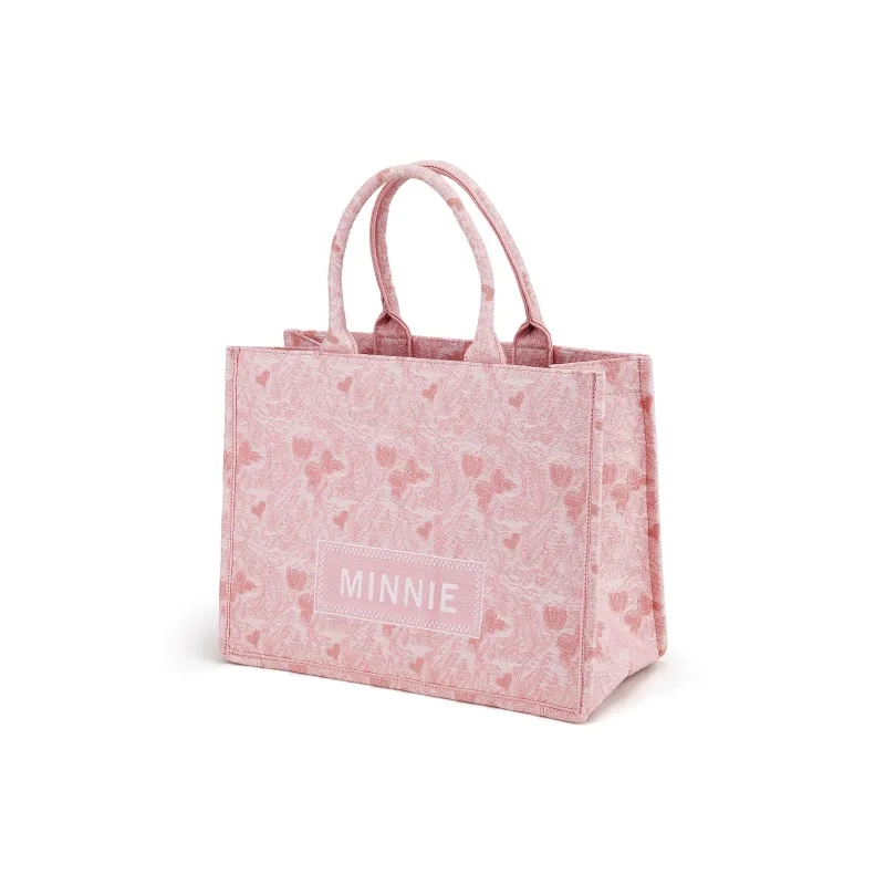 Disney Minnie Series Canvas Tote Handbag Women's Pink-1