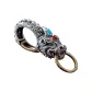 925 Sterling Silver Chinese Auspicious Animal Spring Keychain