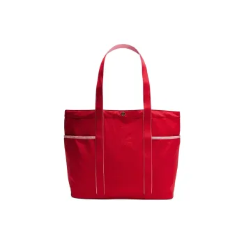 Lululemon Nylon Handbag, Shoulder Bag Unisex Red
