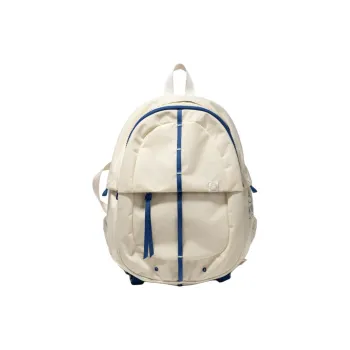 SHUNYIDE Nylon Fabric Backpack Medium Size Unisex Klein Blue/Coral Red/Night Black