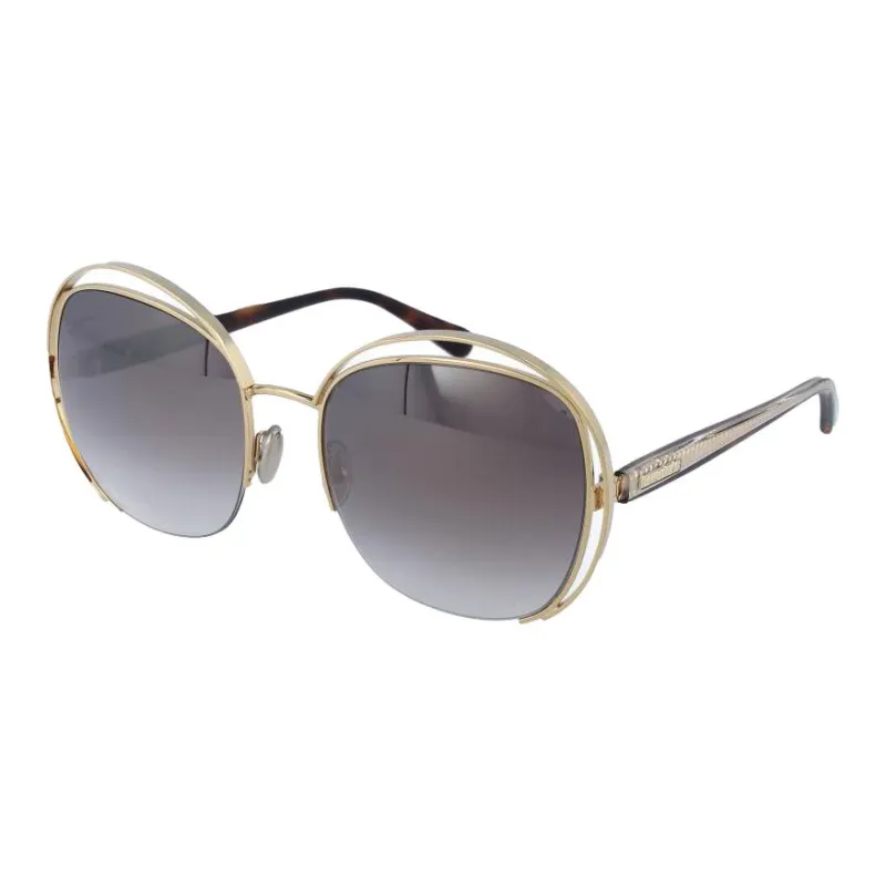 Roberto Cavalli Acetate Metal Square Sunglasses Women's Gold-0