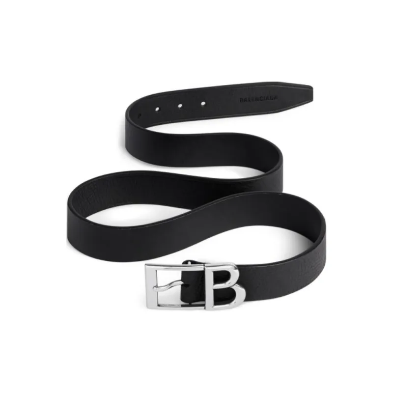 Balenciaga Logo Plaque Belt-0