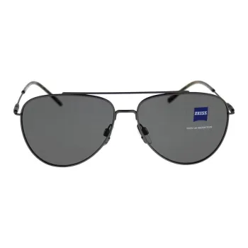 ZEISS Metal Aviator Sunglasses Men's Black