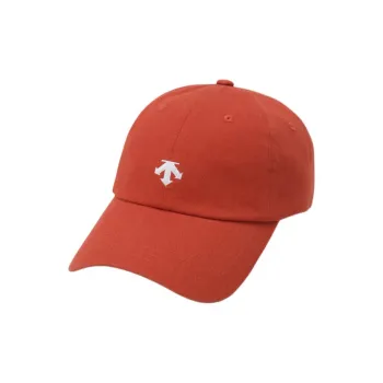 DESCENTE Cotton Baseball Caps Unisex Orange