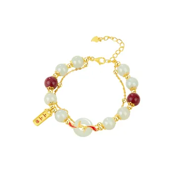 Drunk On The City Hetian Jade Pale Greenish White Jade Women's
