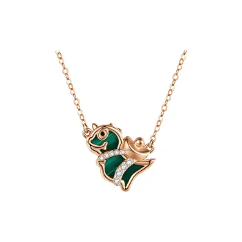 CHINA GOLD Malachite Necklaces Women's