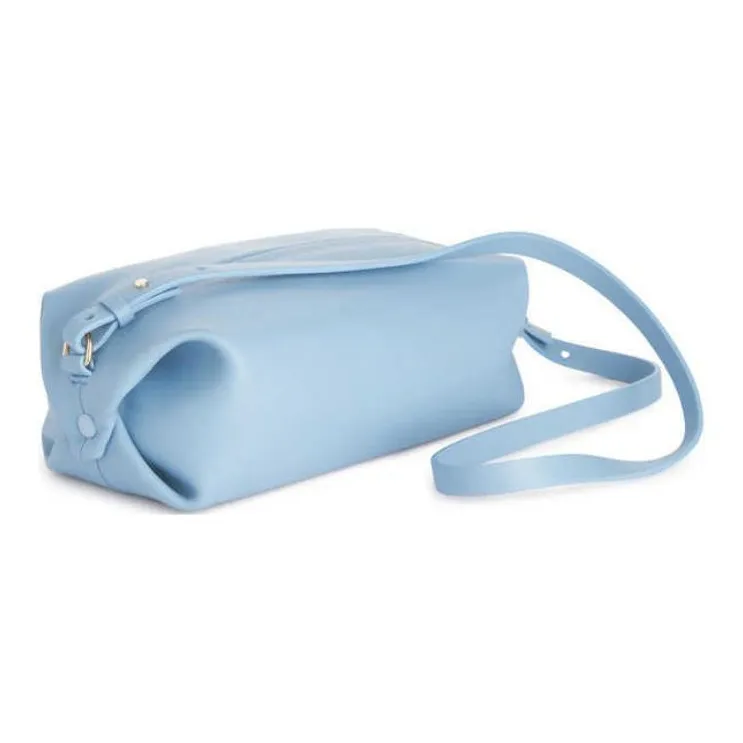ARKET Sheepskin Shoulder Bag Medium Size Women's Light Blue/Black-2