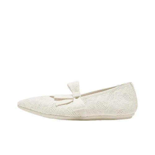 Skechers Modern Comfort Casual Single Shoes Women's Ivory