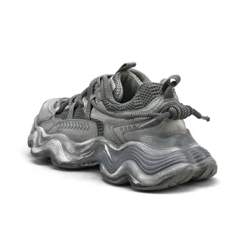TCELLARS Cushioned Wear Resistant Lightweight Height Increasing Low Top Chunky Sneakers Men's