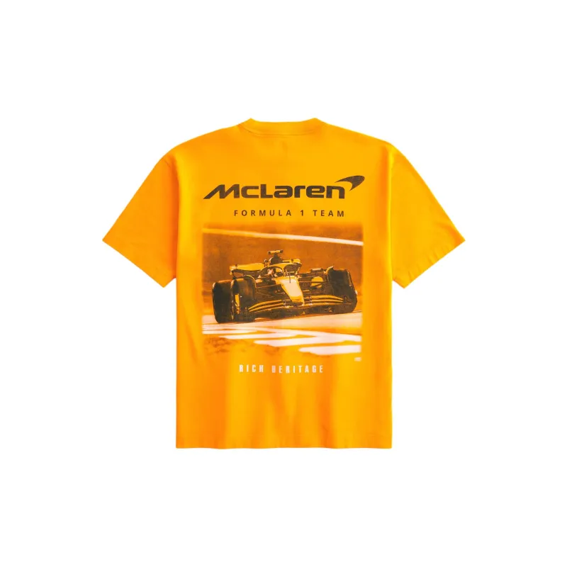 Hollister T-Shirts Men Orange-1
