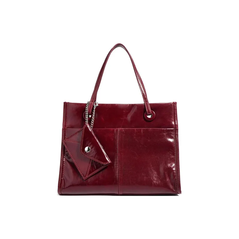 PAYOT Cow Leather Handbag Regular Women's Burgundy/Black-0