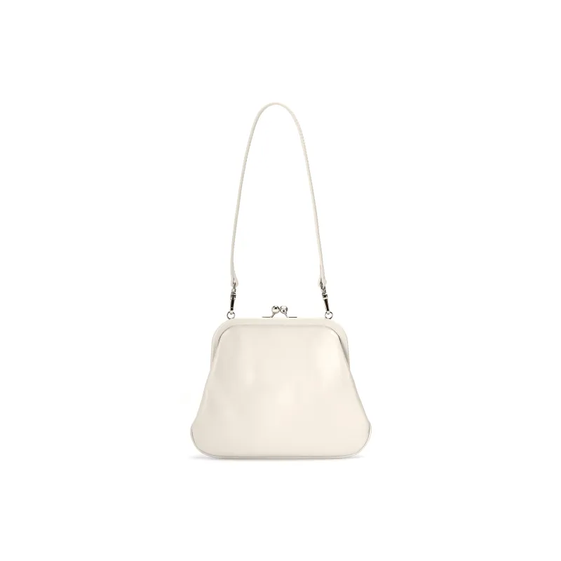 Vivienne Westwood Leather Underarm Crossbody Bag, Shoulder Bag Regular Women's Cream-2