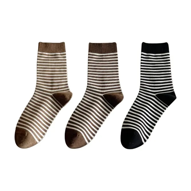 Caramella Mid Calf Socks Women's Shopping Bag Combo Set-12