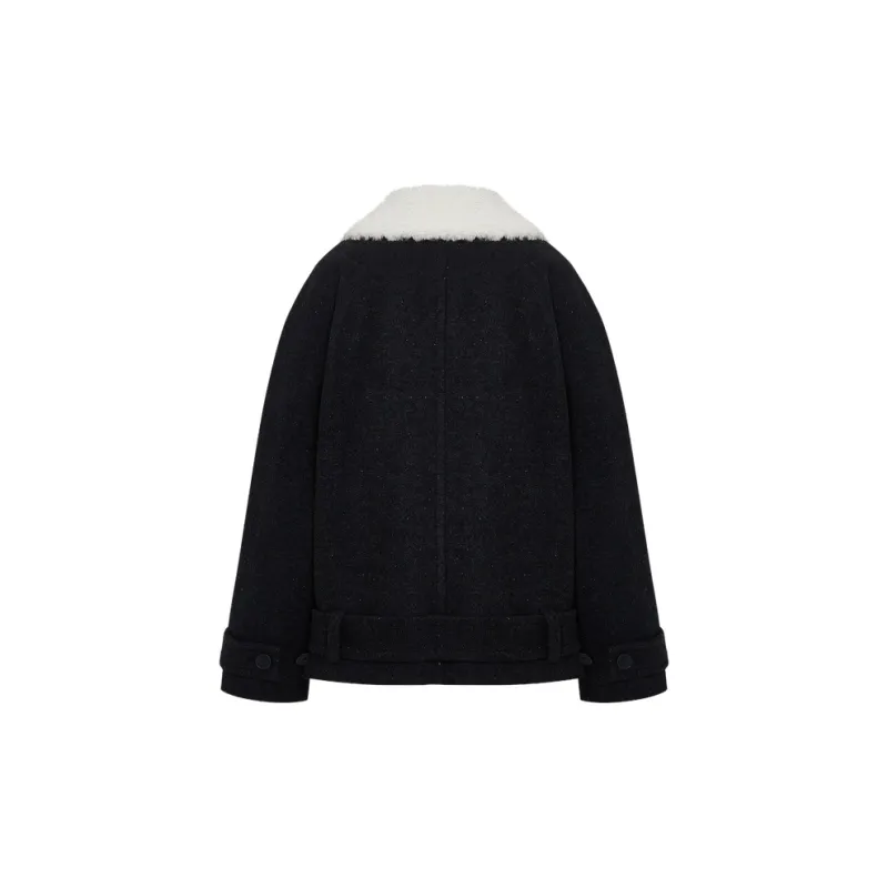 MOCO Velvet feel Coat Women's Dark Heather Gray-1