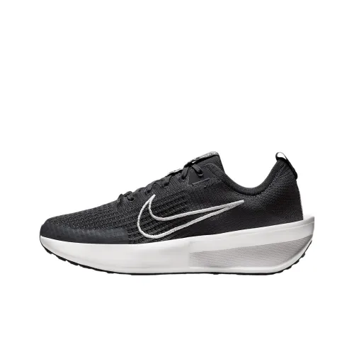 Nike Interact Run Anti Slip Wear Resistant Low Top Casual Running Shoes Unisex Black