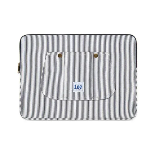 Lee Cotton Laptop Bag Unisex White & Black