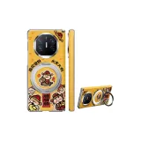 Three Fortune Gods of Wealth Circle Yellow O