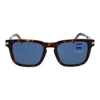 ZEISS Acetate Square Sunglasses Men's Tortoiseshell