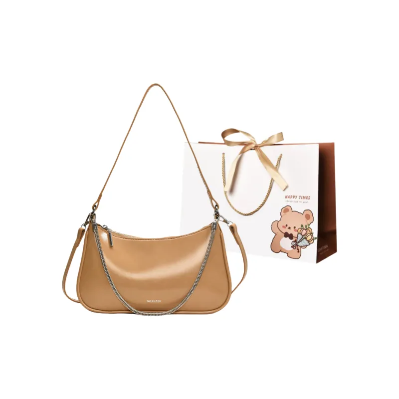 ERANGBEAR PU Shoulder Bag Regular Women's Jelly Color/Light Coffee/Black/Ecru/Milk Tea Beige-12