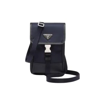 PRADA Re Nylon Recycled Polyamide Cell Phone Pouch Men's Marine