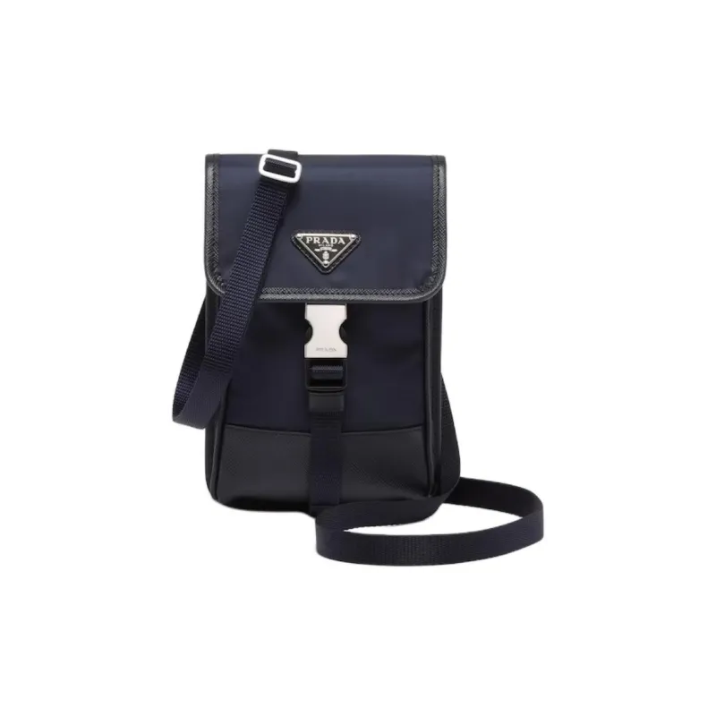 PRADA Re Nylon Recycled Polyamide Cell Phone Pouch Men's Marine-0