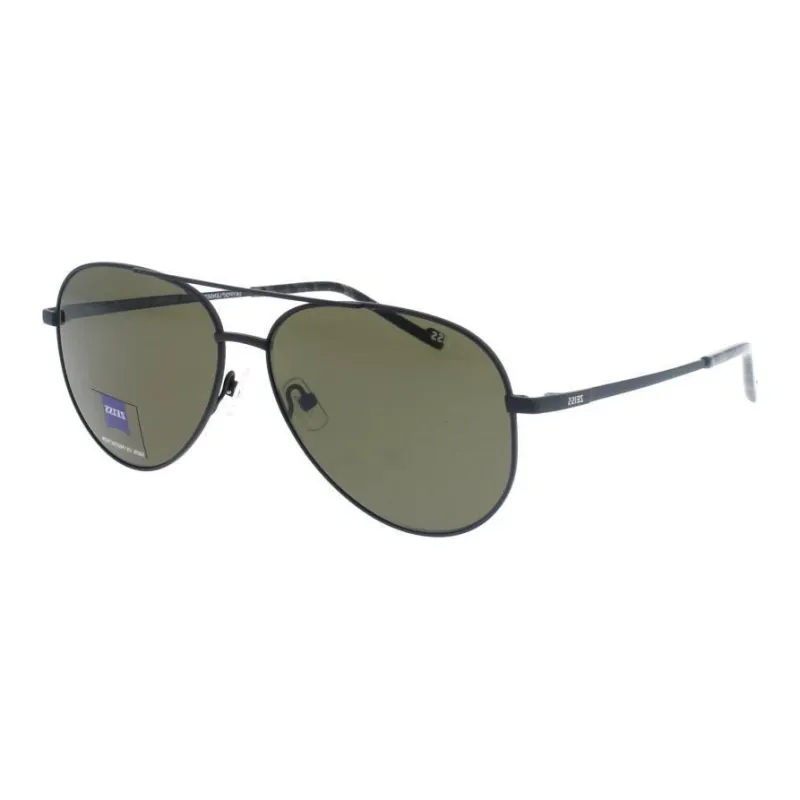 ZEISS Metal Aviator Sunglasses Men's Black-0