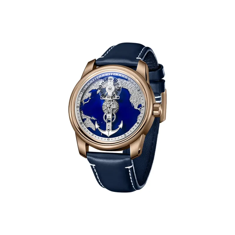 OBLVLO Automatic Mechanical Movement Watch Men's Watches Black Dial-8