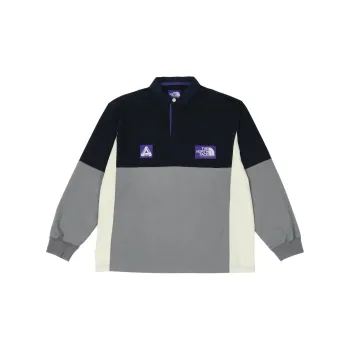 High Bulky Rugby Shirt すすん グレー XL 