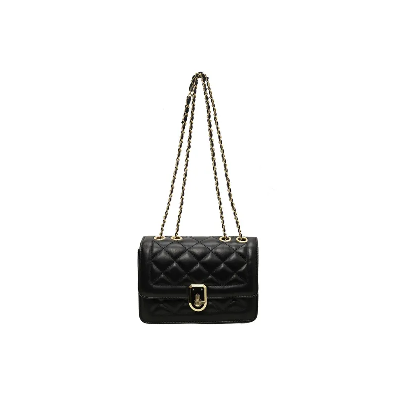 Yalu PU Shoulder Bag, Crossbody Bag Regular Women's Black-1