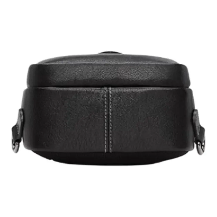GOLDLION Cow Leather Crossbody Bag Sling Bag Medium Size Men's Black-4