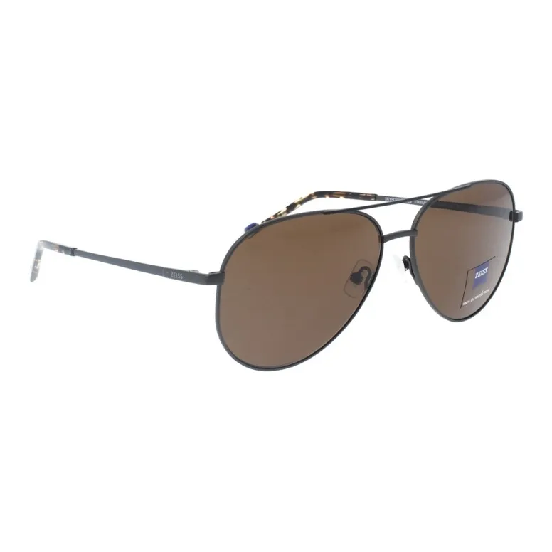 ZEISS Metal Aviator Sunglasses Men's Black-1