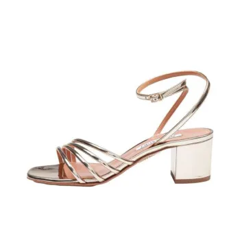 AQUAZZURA Strap Sandals 5cm Women's Gold