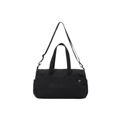 DESCENTE Polyester Gym Bag, Shoulder Bag Women's Black