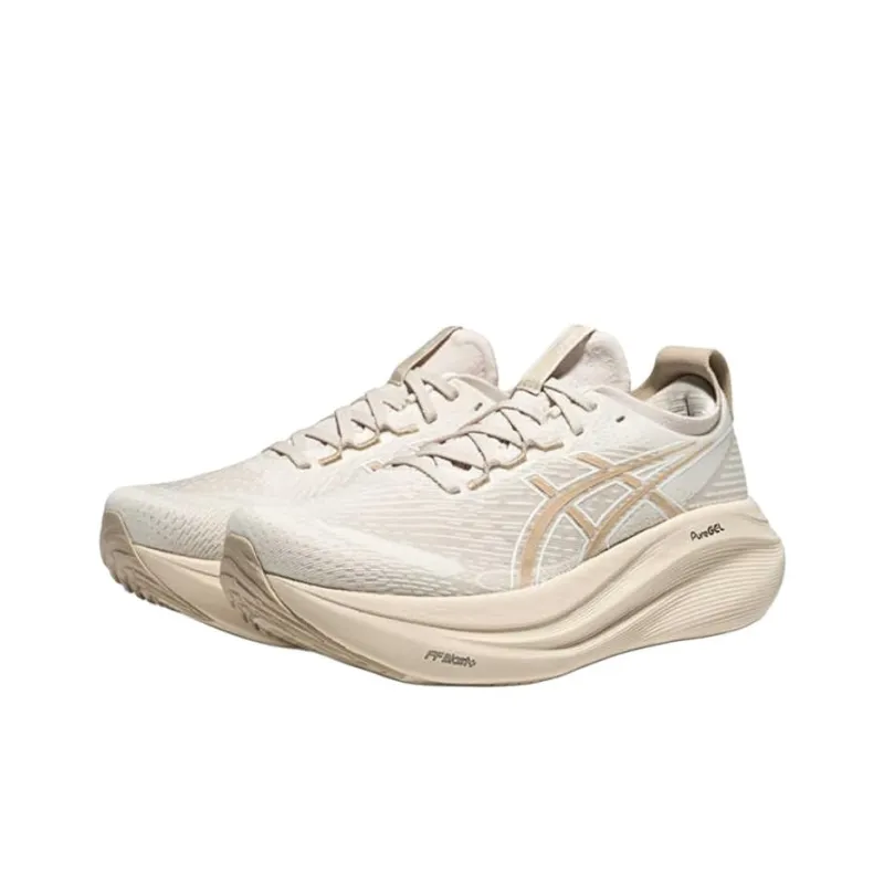 Asics Anti-Slip Wear-Resistant Low-Top Casual Running Shoes Men's Brown Gray-1