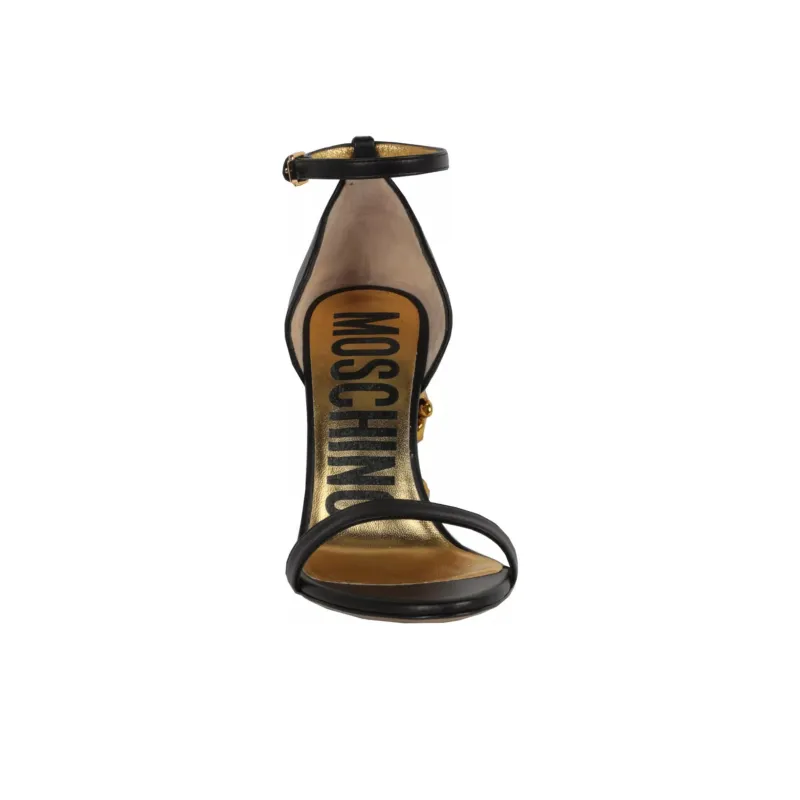 MOSCHINO Strap Sandals Women's Black Gold-3
