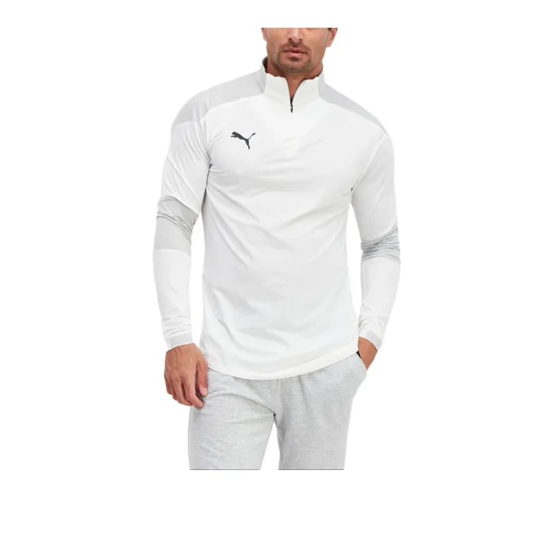 PUMA FIT Half Zipper Training Sweatshirt T Shirt Men's White-1