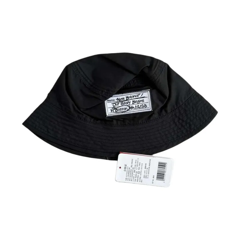New Balance Cotton Bucket Hats Unisex Black-0