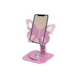 Butterfly Stands 360° Rotating Foldable: S025 Pink